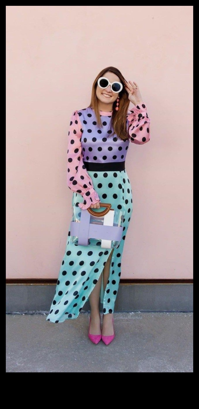 Динамични точки: игриви идеи за облекло с шарки на точки