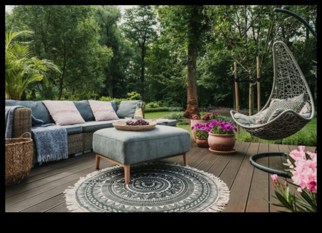 Модерни шикозни мебели за навън, с намерение да издигнете градинското си убежище