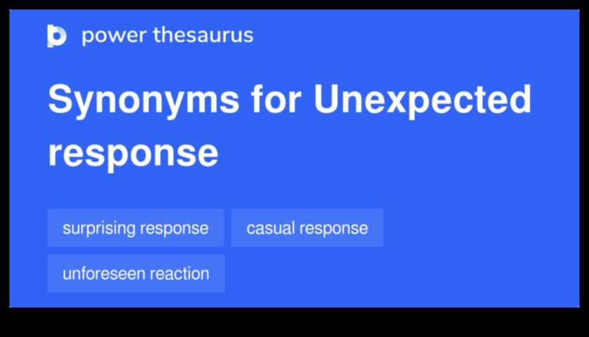 В случай че отговорите са неочаквани